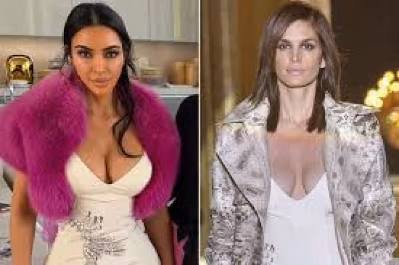 Kim Kardashian Slips into $9,500 Vintage Cavalli Dress for Easter Originally Worn by Cindy Crawford on Runway