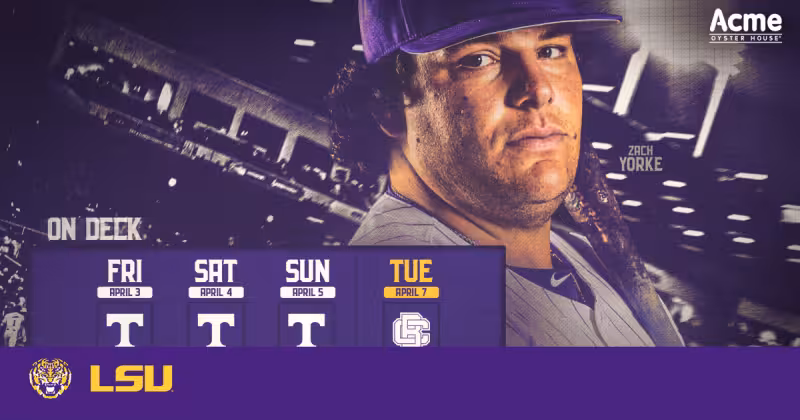 Tigers Play Host to Bethune-Cookman Tuesday Night in Alex Box Stadium