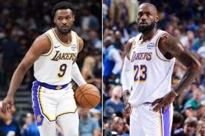 LeBron James Visibly Upset with Son Bronny After He Throws Bad Pass During Game