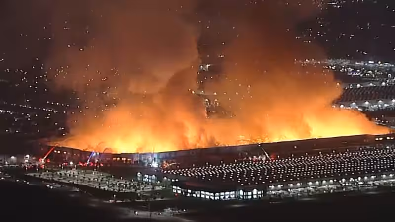 Employee accused of arson after paper goods warehouse destroyed in massive fire in Ontario