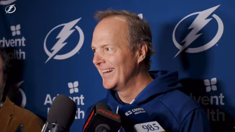 Jon Cooper | Pregame at Montreal Canadiens | Tampa Bay Lightning