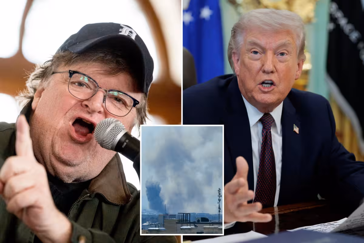 Michael Moore calls Trump a 'terrorist' in blistering Iran post