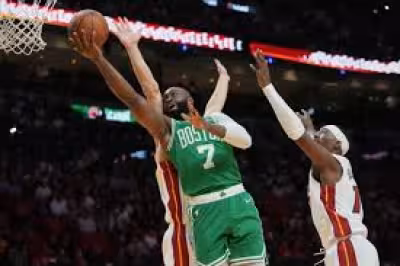 Payton Pritchard watches Tatum, Brown power Celtics past Heat