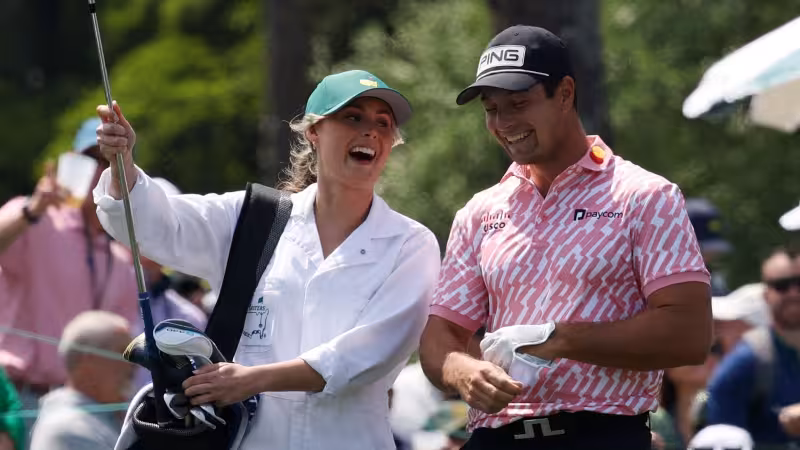 Viktor Hovland "hard launches" new girlfriend at The Masters