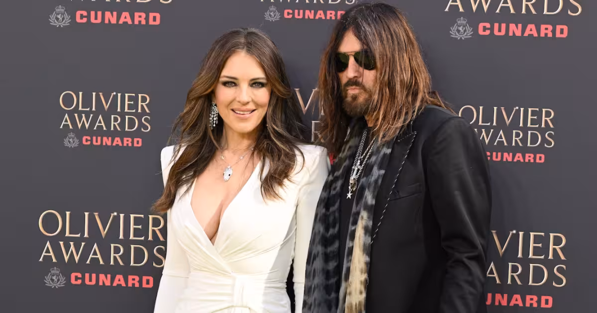 Billy Ray Cyrus and Elizabeth Hurley attend Olivier Awards 2026 in London