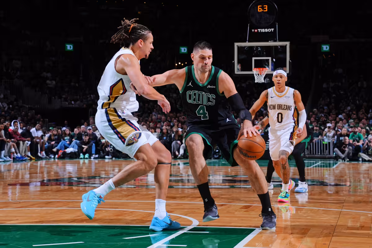 Ron Harper Jr. on how Nikola Vucevic is finding his rhythm with Celtics