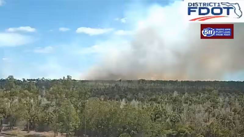 Evacuations ordered as Picayune Strand brush fire rapidly grows to 605 acres in Collier County