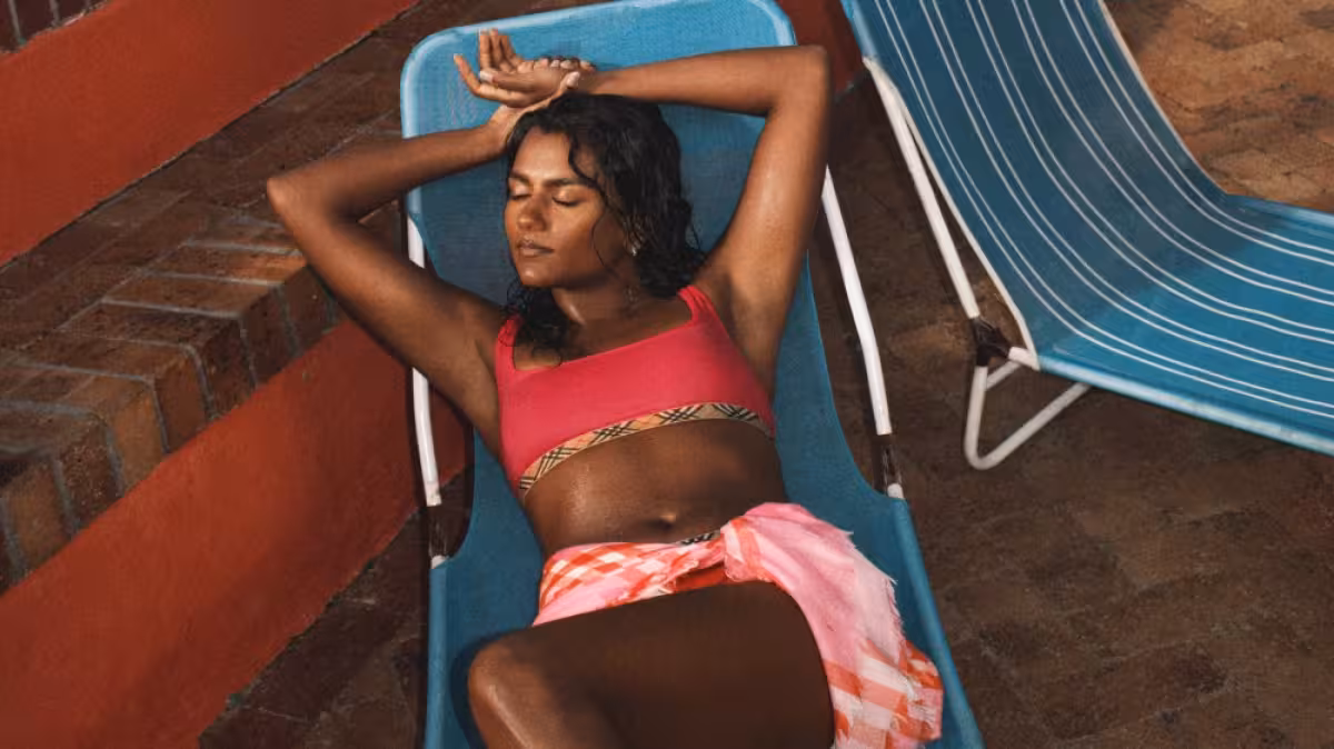 Tom Blyth in Burberry's Checking Out for Summer eyewear campaign