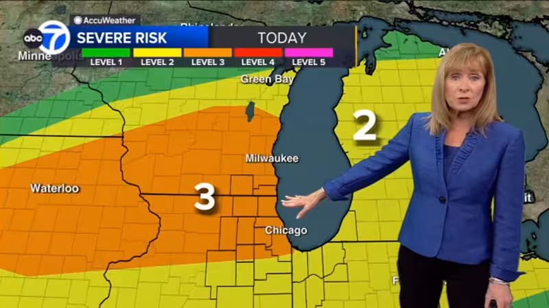 Chicago weather: Multiple rounds of storms, potentially severe forecast Tuesday