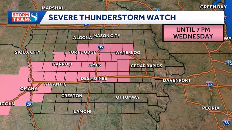 Des Moines weather: What to know about severe storm chances Wednesday