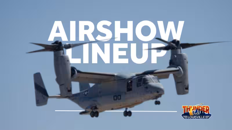 Planes flying in Thunder Over Louisville |  Full airshow lineup