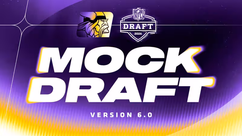 Vikings 2026 Mock Draft Tracker: Version 6.0