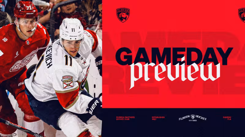PREVIEW: Panthers host Red Wings, close the book on injury-filled season | Florida Panthers