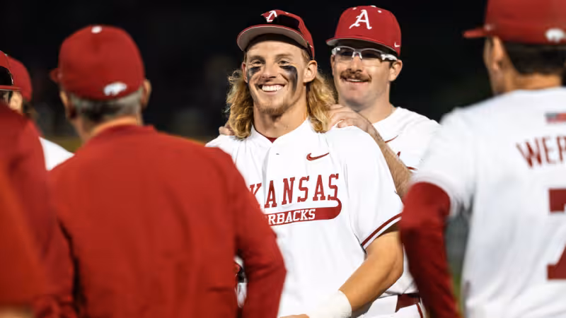 #16 Arkansas, #5 Georgia Battle This Weekend at Baum-Walker Stadium