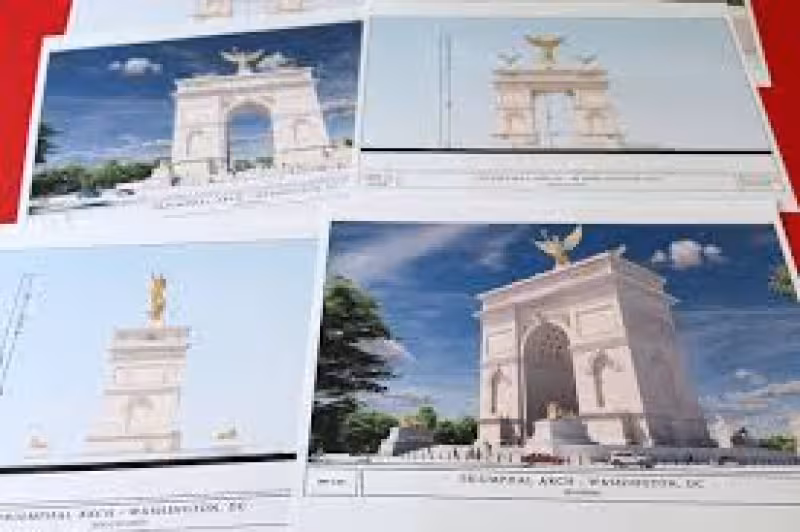 Federal agency approves concept for Trump’s plan for a Triumphal Arch in Washington