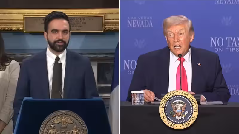 Zohran Mamdani responds after President Trump rips NYC mayor over tax the rich agenda