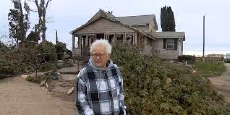 89-year-old walks away unhurt after tornado rips through Plainview property