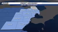 Freeze Warning and Frost Advisory posted for most counties through Monday