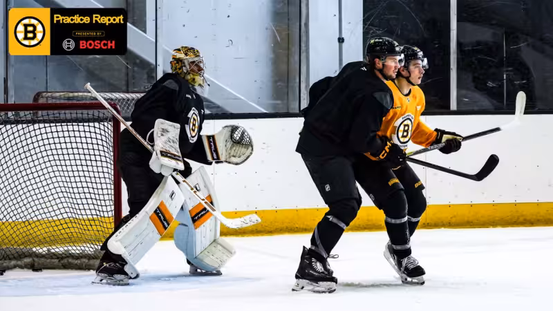 Practice Report: Bruins Have Last Skate in Boston Before Leaving for Buffalo  | Boston Bruins
