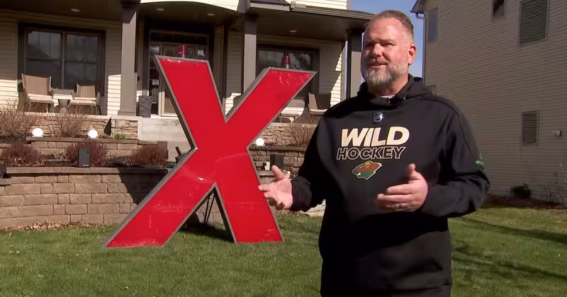 Minnesota Wild superfan buys iconic Xcel Energy Center 'X'