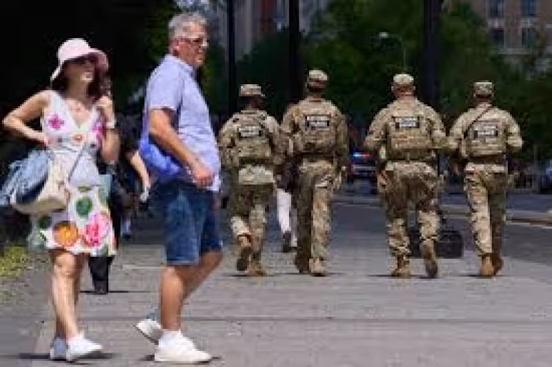 National Guard Washington Deployment drags on as troops stay in city streets