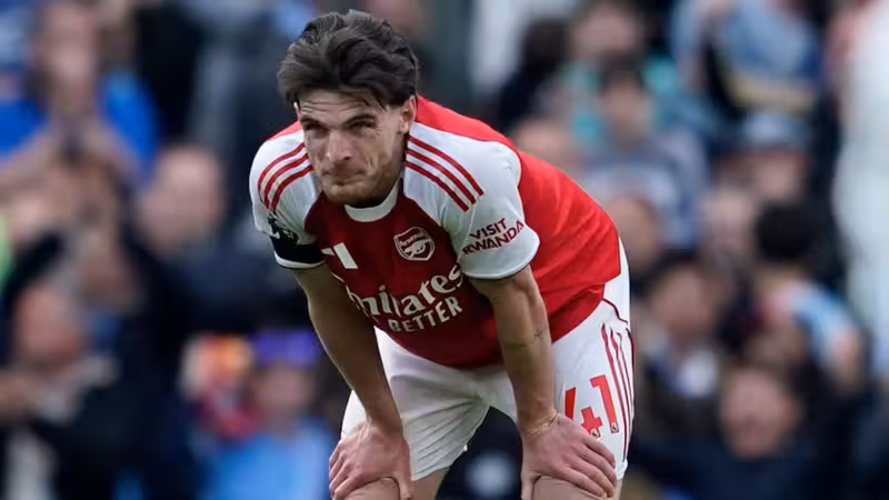 Declan Rice tells Arsenal team-mates title race is not done after City defeat