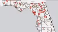 Florida Wildfire Map: Red Flag Warning Covers Much of Area West of St. Johns River