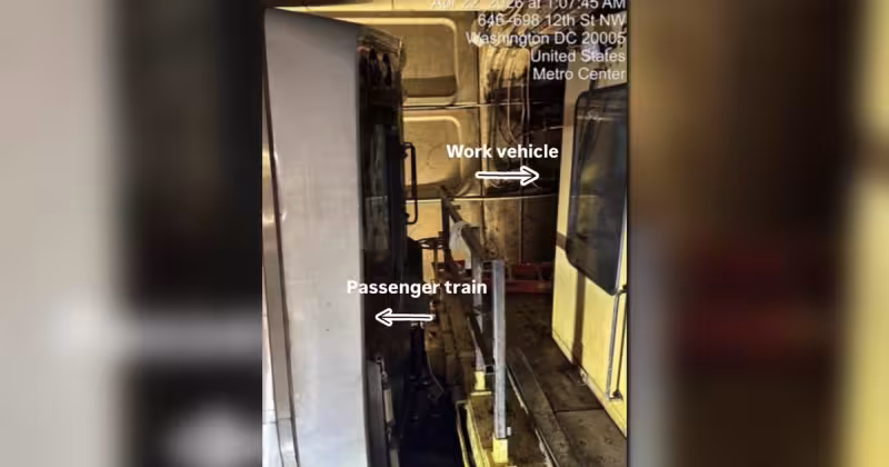 Wmata says 11 hurt after work vehicle hits Silver Line train at Metro Center