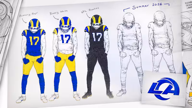 Rams unveil uniform & brand refresh ahead of 2026 season 