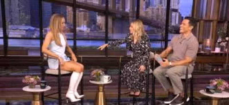 Nikki Glaser Wardrobe Mishap Plays Out Live on Kelly Ripa Show
