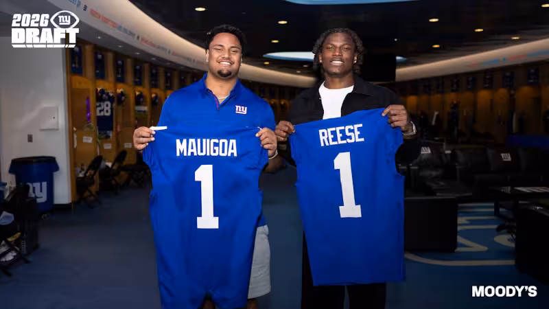 2026 Giants Draft Tracker: Pick-by-pick information