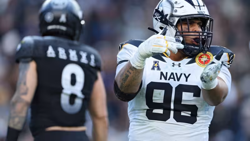Navy DT Landon Robinson soaks in NFL draft process: &lsquo;This is real’