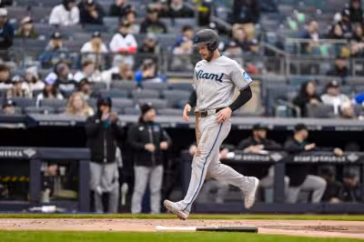 Austin Slater designated for assignment by Marlins after slow start