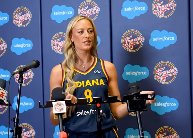 Indiana Fever's Sophie Cunningham gets baptized again after signing new contract