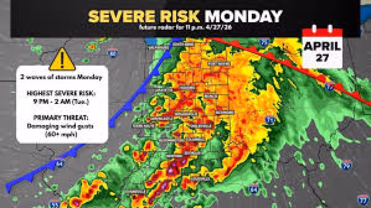 Tornado Columbia Mo: Storms shift to severe threat Monday afternoon