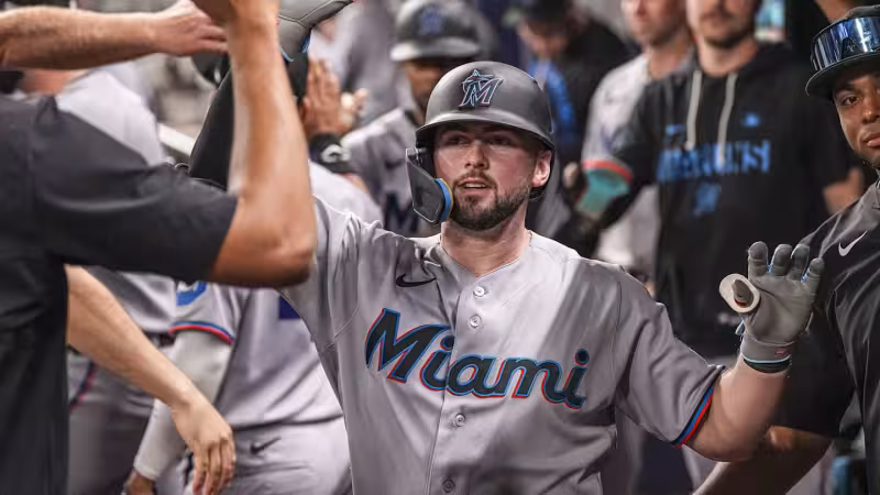 Liam Hicks keeps surging as Marlins top Giants behind first-inning homer