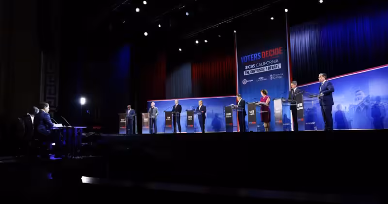 California governor candidates talk over one another in rapid-fire debate