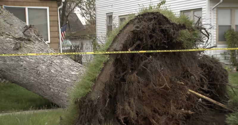 'It's heartbreaking': Massive tree crashes into a Kalamazoo family's home during Monday storm