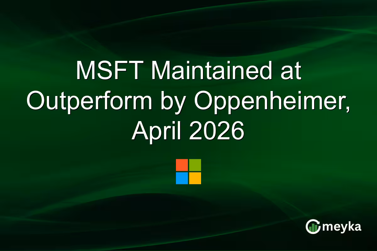 Msft Stock Price Holds Near Highs After Oppenheimer Keeps Outperform