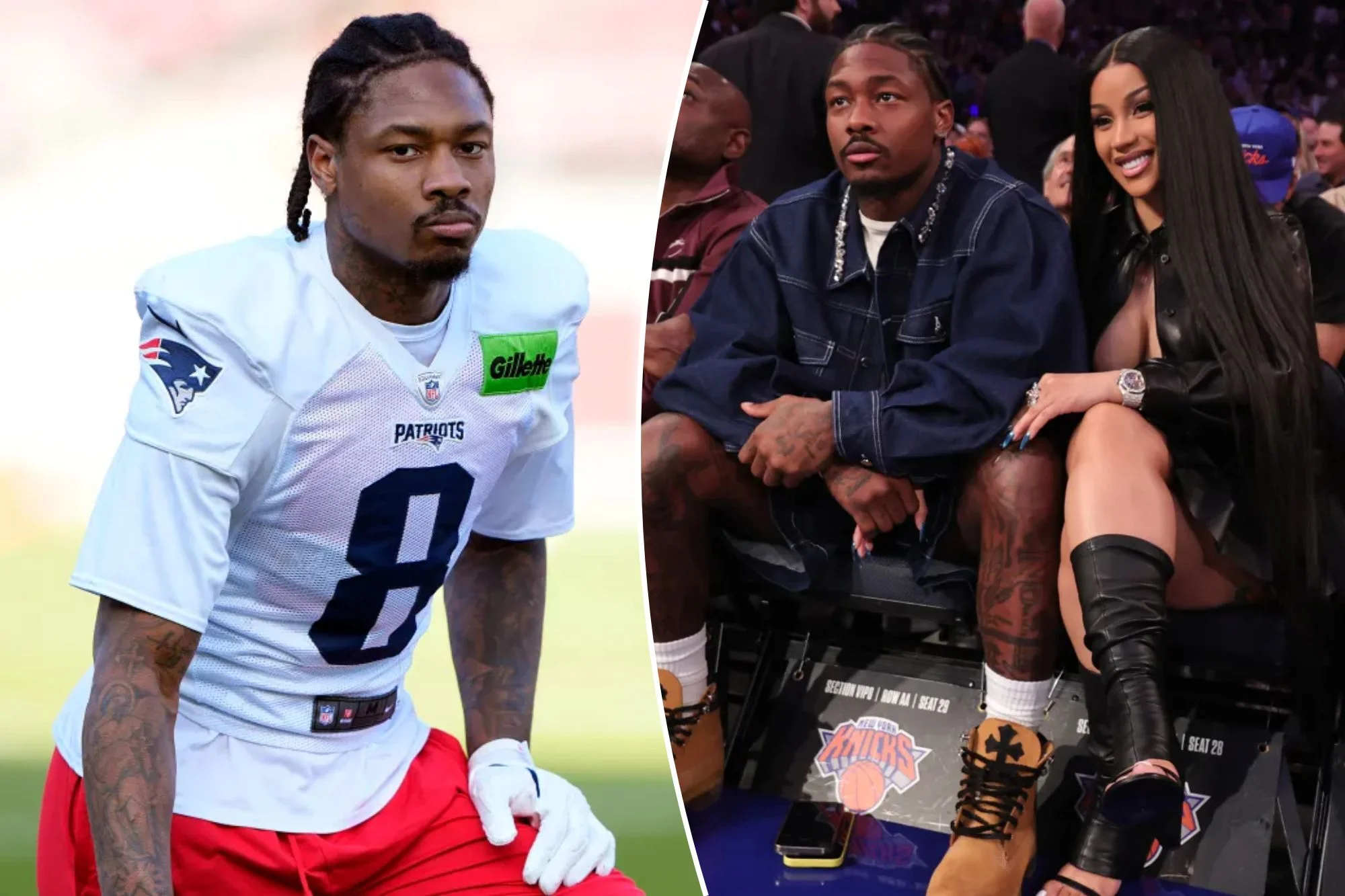 Cardi B spotted backstage with Stefon Diggs during Little Miss Drama Tour