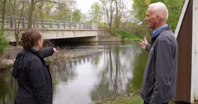 Flood Watch: Parwey says river flooding left his DeWitt yard underwater