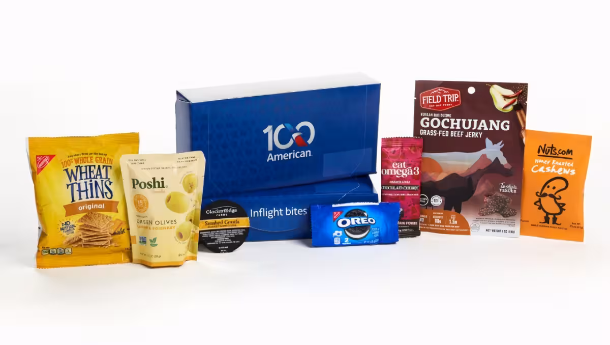 American Airlines refreshes buy-on-board menu with new economy snacks