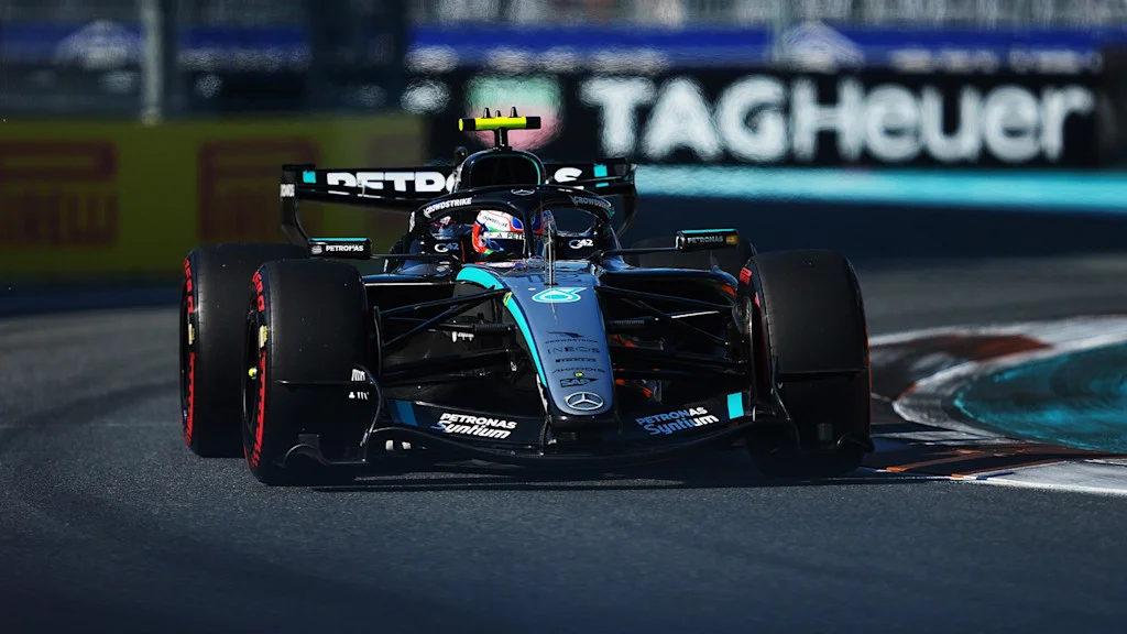 Miami Weather and Mercedes struggle as Antonelli claims P2 in sprint