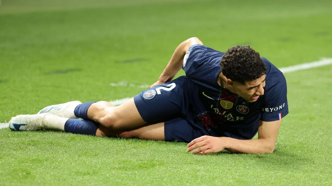 Psg Vs Lorient: PSG juggle Bayern demand as Hakimi injury reshapes plans