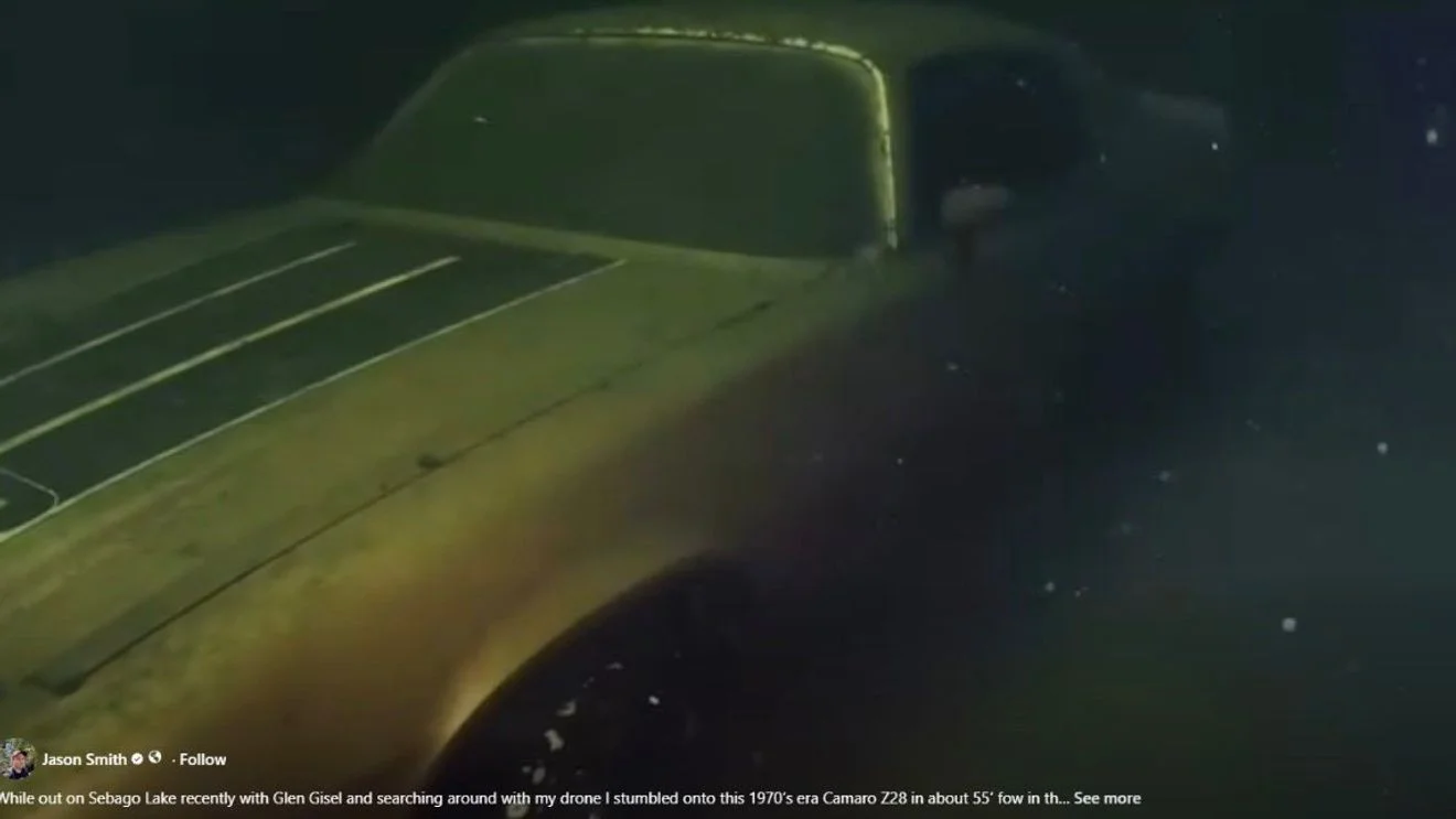 Sebago Lake Camaro Discovery: Drone Finds 1974 Z28 in Deep Water
