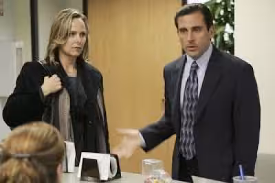 Steve Carell and Melora Hardin improvised most of a classic Office scene