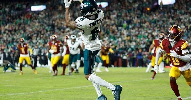 DeVonta Smith on A J Brown trade talk: 'I just go out there and do my job'