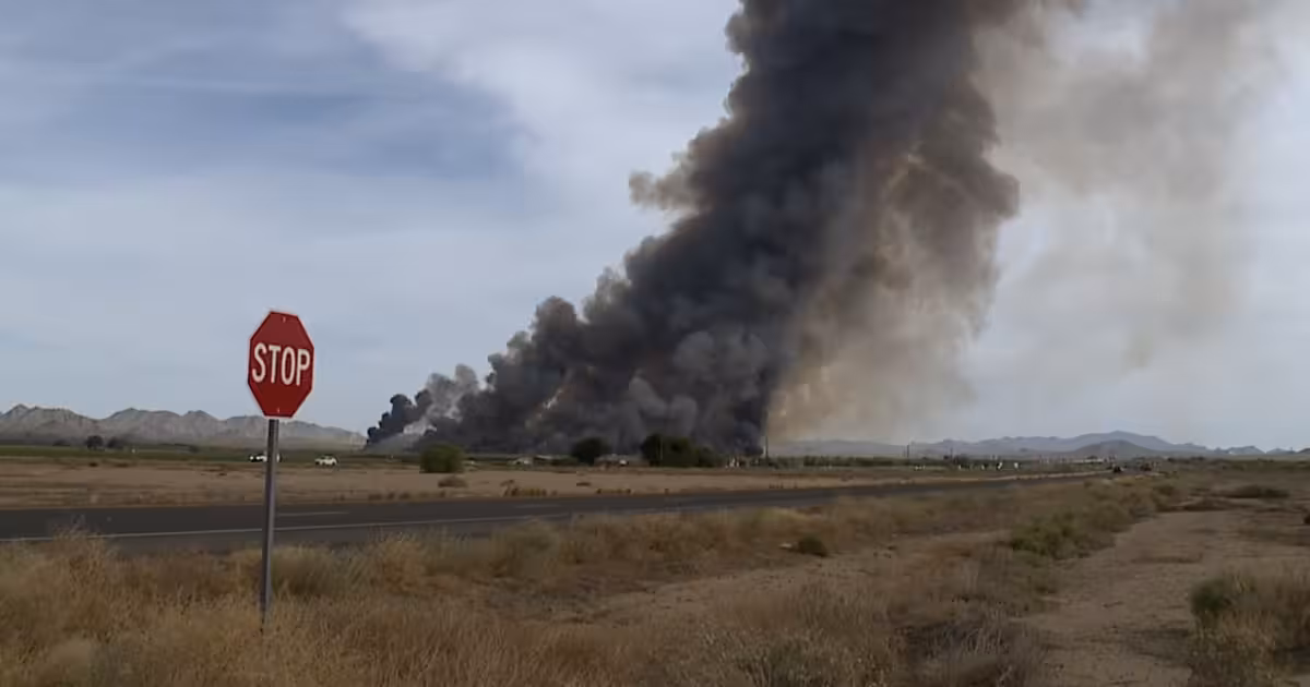 Buckeye Fire crews battle six-acre brush blaze in river bottom