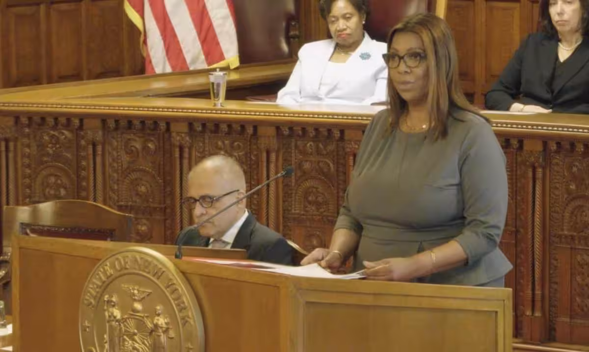 Criminal Defense Lawyer: James condemns Trump at Albany Law Day event