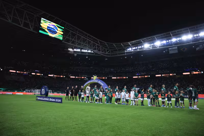 Cadê o Santos? Time se atrasa, e Palmeiras entra sozinho para clássico | Ge
